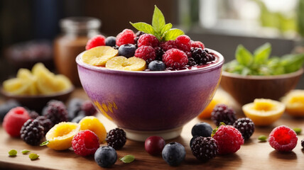 Healthy breakfast for weight loss Fruit not raspberry, grain