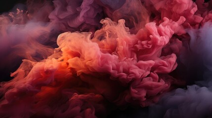 Obraz premium Maroon Smoke , Macro shot , Color Gradient, Background HD