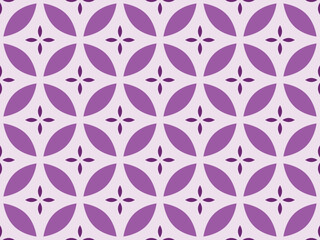 purple geometry floral symmerty pattern