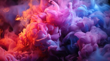 Obraz premium Periwinkle Smoke, Macro shot , Color Gradient, Background HD