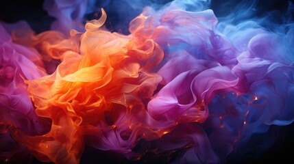 Obraz premium Platinum Smoke, Macro shot , Color Gradient, Background HD