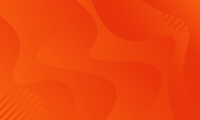 Abstract orange curve background. Fluid shapes composition. Good for poster, cover, banner, landing page, presentation