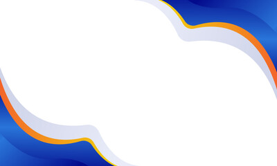 Abstract blue and orange curve background. Suitable for corporate banner, poster, presentation, brochure, flyer and cover