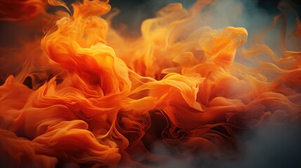 Tangerine Smoke, Macro shot , Color Gradient, Background HD