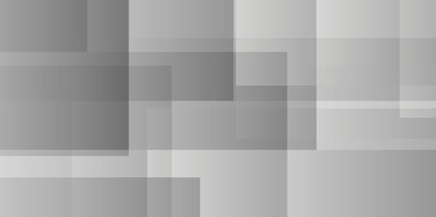 Modern Abstract white and gray background design with layers of textured white transparent material in triangle and squares shapes. White color technology concept geometric line vector background.