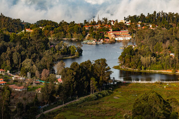 Fototapeta premium view of the town