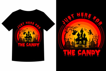 Halloween t-shirt design,  trick or treat, happy halloween, scary night, halloween party, halloweeb vibes.