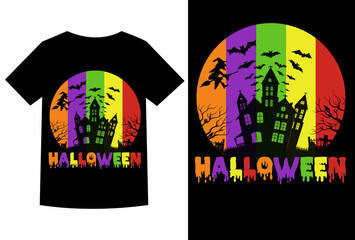 Halloween t-shirt design,  trick or treat, happy halloween, scary night, halloween party, halloweeb vibes.