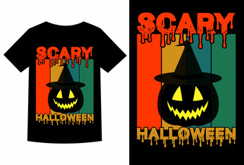 Halloween t-shirt design,  trick or treat, happy halloween, scary night, halloween party, halloweeb vibes.