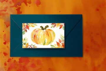 Thanksgiving postcard. Thanksgiving celebrations background. Turkey. Copy space. Generative AI