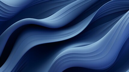 Abstract Background of soft Swirls in navy blue Colors. Modern Wallpaper with Copy Space
