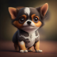 animation of a little dog