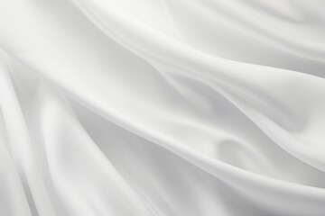Obraz premium Draped white cloth background texture, Generative AI