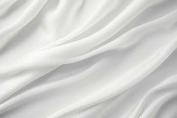 Draped white cloth background texture, Generative AI