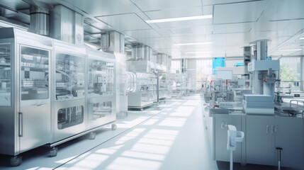 A cutting-edge bioprocessing lab, working on innovative biotechnology projects - obrazy, fototapety, plakaty