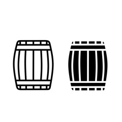 wine barrel icon vector with flat design