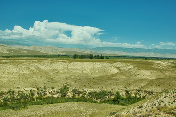 Fototapeta na wymiar Region in western Kyrgyzstan