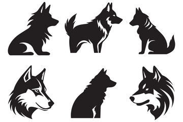 Dog Silhouettes Bundle - 6 Designs