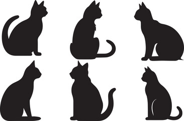Cats Silhouettes Bundle - 6 Designs