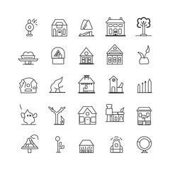 Outline icon collection handmade Vector illustration. Outline symbol collection. Editable vector stroke. 256x256 Pixel Perfect scalable to 128px, 64px...