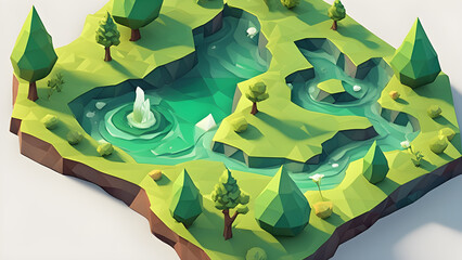 Soft 3D Forest Background