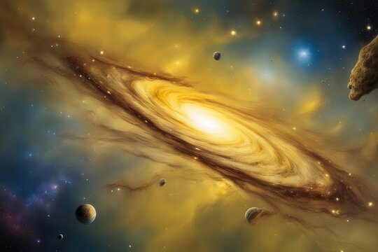 Yellow cosmic universe