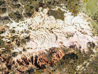 Pink Cliffs Geological Reserve in Heathcote Australia