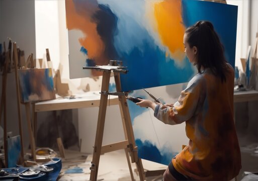artist painting a picture