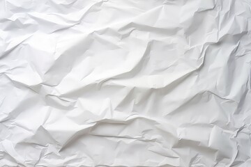 Obraz premium Blank White Crumpled And Creased Paper Poster Texture Background Mockup