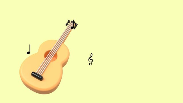 gitar
 and music notes