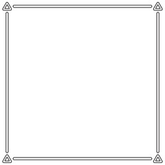  Simple Geometric Outline Square Frame Textbox