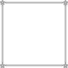  Simple Geometric Outline Square Frame Textbox