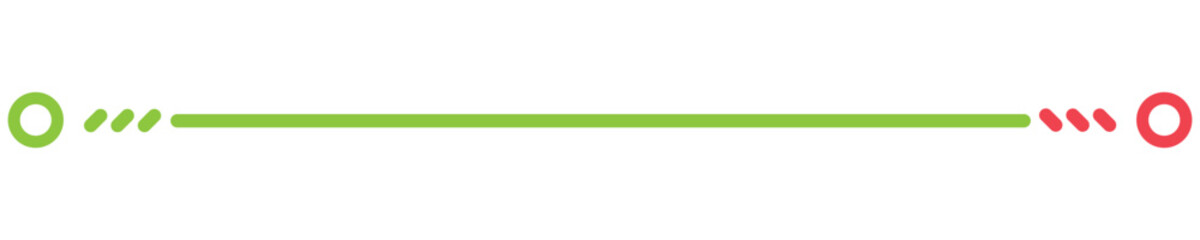 Obraz premium Colourful Simple Geometric Line Break