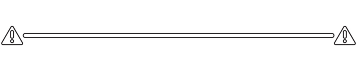  Simple Warning Outline Line Break