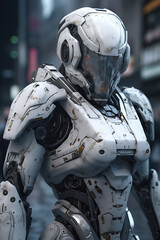 Fototapeta premium Futuristic Cyborg 