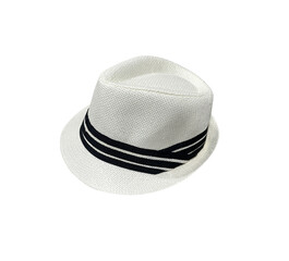 white felt hat