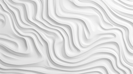 Abstract white and gray color, modern 3d wave design background.