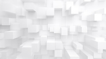 Obraz premium Abstract mosaic of white colors squares. Abstract. Embossed paper square white Background, light and shadow square background.