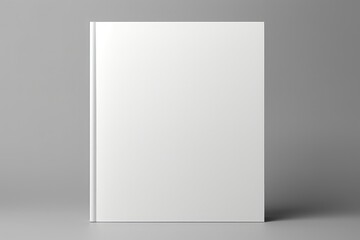 Isolated Blank Brochure Magazine On Grey Background For Your Custom Design Mockup. Сoncept Brochure Design, Magazine Design, Mockup Design, Custom Design