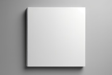 Isolated Blank Brochure Magazine On Grey Background For Your Custom Design Mockup