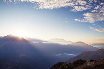 Andes at sunrise