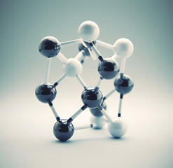 Obraz premium 3d model of molecule