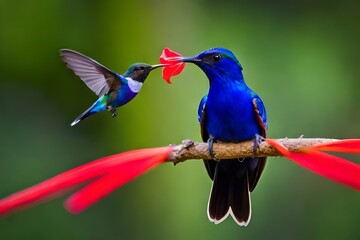 Obraz premium hummingbird on a branch