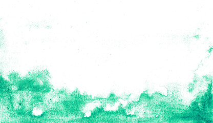 green watercolor border element