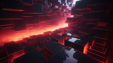 3D render of a gaming abstract background
