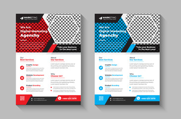 Creative corporate business flyer template, flyer examples for business, marketing flyer template, business poster template