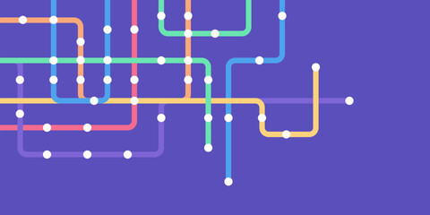 Circuit connect lines and dots. Network technology and Connection concept. Decentralized network nodes connections