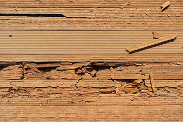 Damaged wooden panels texture and background. Wood plank brown texture background. Abstract background