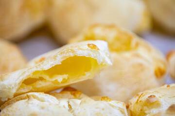 Traditional cheese bread with sour cassava starch (polvilho)
