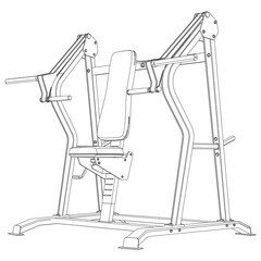Hammer Strength Chest Press.